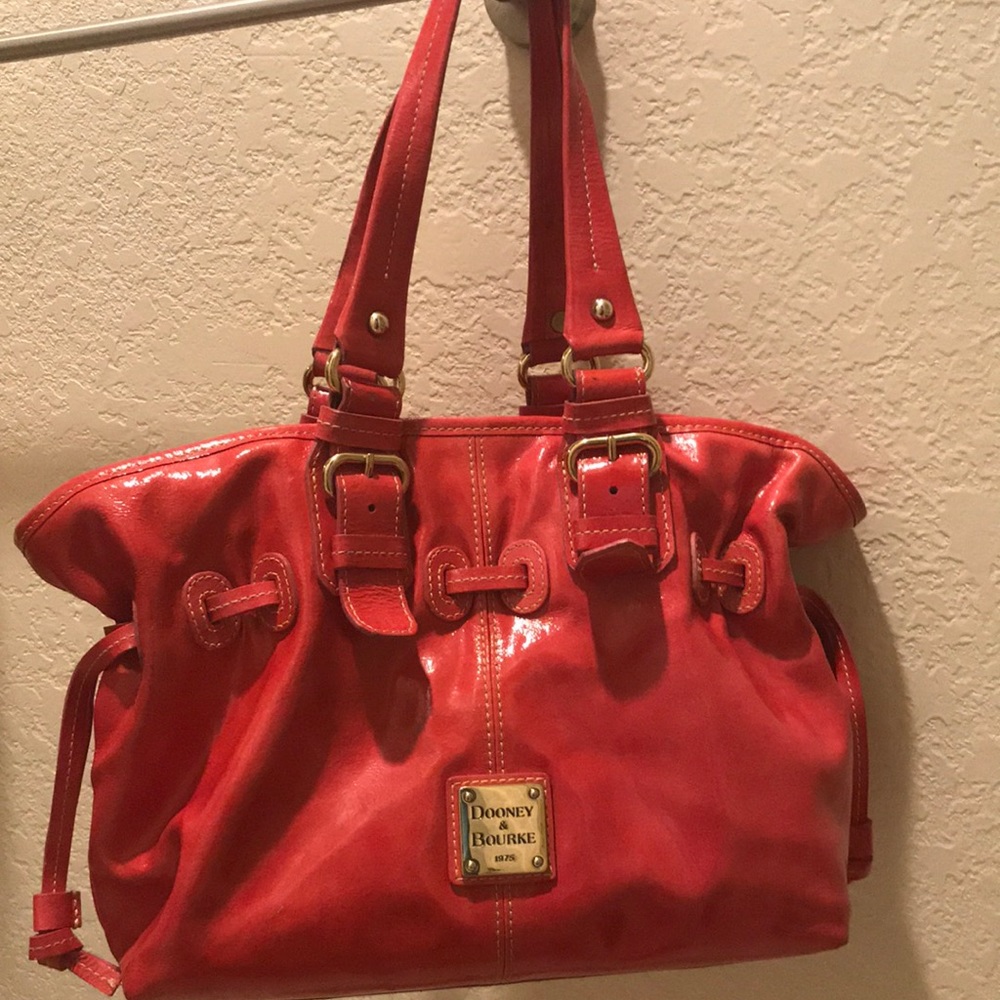 Small chiara Dooney n Burke bag hot pink RARE